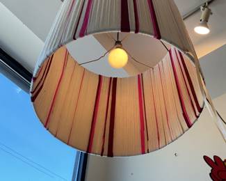 Repurposed pendent lamp 19” x 21” $110 + tax 