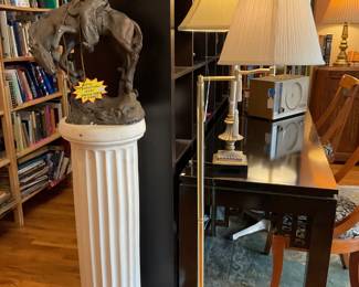 Austin production 70s bronze horse and cowboy 21” x 14” $259 + tax