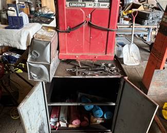 Lincoln Welder with welding rod