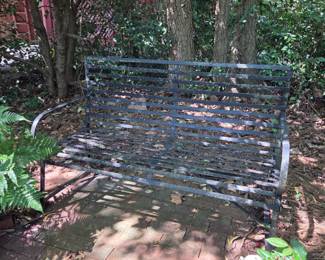 Heavy "strap" Bench circa 1900.