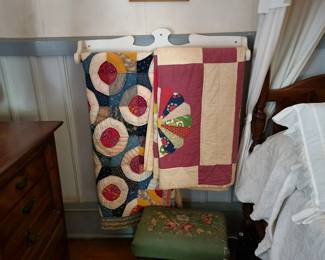 Many Southern Quilts throughout residence.