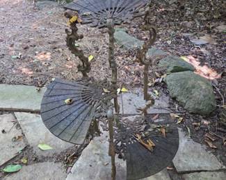 Garden Table with "Japanese Fan" shelves.