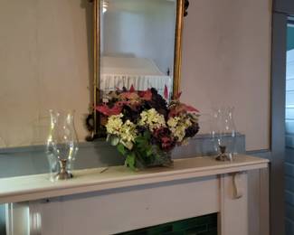 Vintage Carolina Mirror, Gilt on Gesso on Wood.