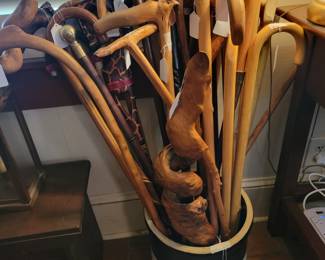 Collection of Georgia Walking Sticks & Canes.