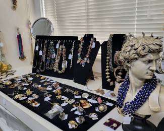 Costume, Sterling and Semi Precious Gems.