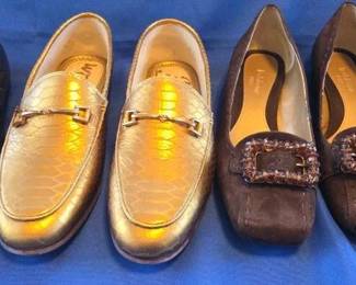 Four Pairs Loafer Style Liz Claiborne, Sam Edelman, Lucky, Clarks