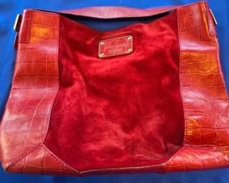 Kate Spade Red Suede Tote