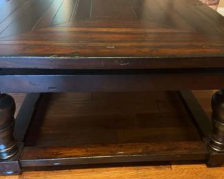 04 Havertys Huge Rustic Coffee Table