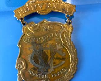 1895 UCV Houston TX Civil War Reunion Medal