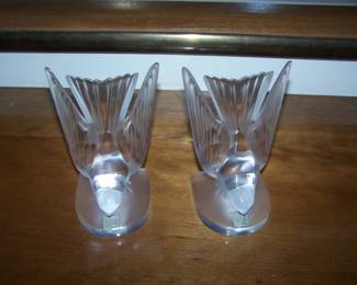 LALIQUE BOOKENDS