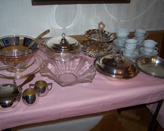 MORE GLASS & SILVER-PLATE