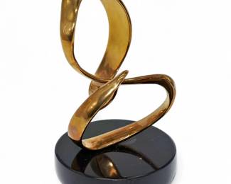 Bob Bennett Style Bronze Metal Loop Sculpture