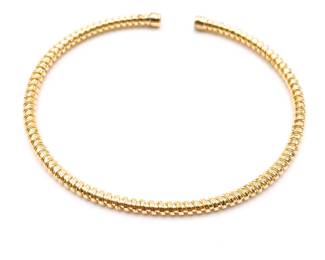 Sterling Silver Gold Plated Bangle Bracelet