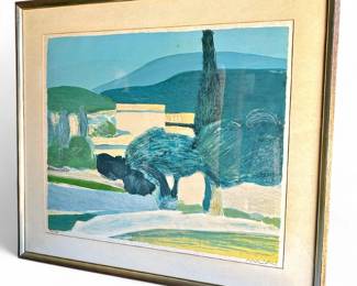 Roger Mühl Paysage Numbered Lithograph