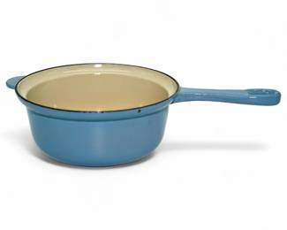 Le Creuset Sky Blue Enamel Cast Iron Saucepan