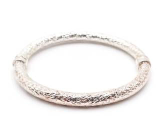 Sterling Silver Milor Italy 925 Bangle Bracelet