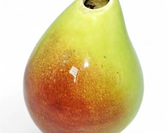 Vintage Decorative Ceramic Pear Sculpture