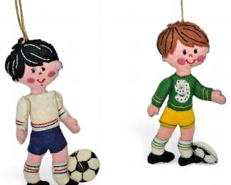 Bucilla Good Sports Felt Ornaments, 1970s