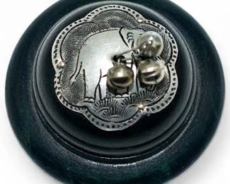 Mango Wood Trinket Box w/ Elephant Motif