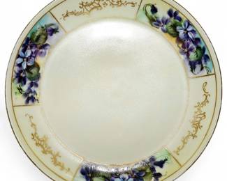 Haviland Hand Painted Porcelain Dish by Bazzett Studio