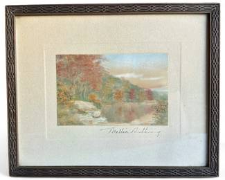 Signed Wallace Nutting Hand-Tinted Photo