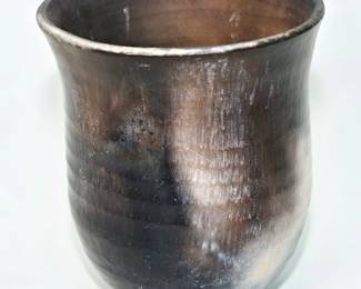 Vintage Bronze Metal Flower Pot