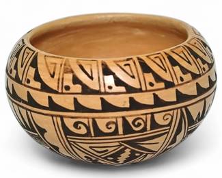 Vintage Hopi Walpi Pottery Bowl