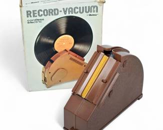 Vintage 1976 Ronco Cordless Electric Record Vacuum