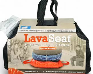 Lava Seat Black Microwave Heating Cushion