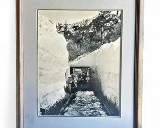 1920 Donner Pass Ski Photo Print, Framed