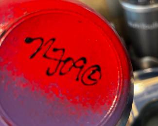 Set of 3 Nancy Fiala (2009) Hand Painted Art Glass Bowls