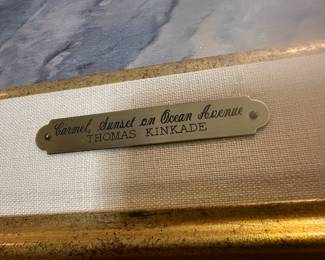 Carmel, Sunset on Ocean Avenue Canvas Print by Thomas Kinkade