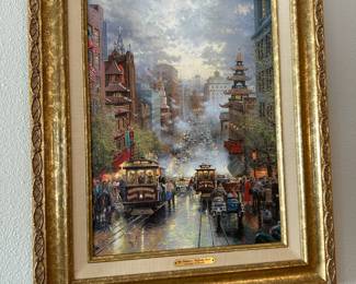San Francisco, California Street Canvas Print by Thomas Kinkade
