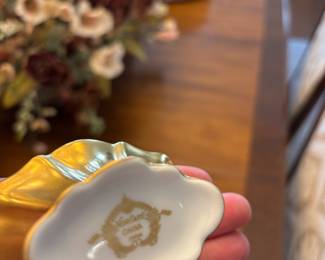 Set of 6 Noritake Gold Luster Salt Cellars