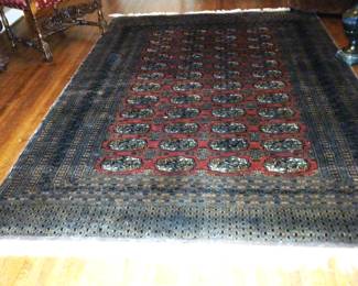 Pakistan Wool Jaldor Bokhora Rug 6'3" x 8', 