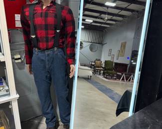 LumberJack and Lighted Floor Mirror Orlando Estate Auction