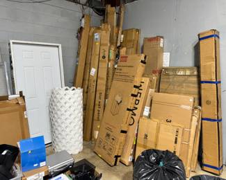 Doors, Boxes of misc merchandise Orlando