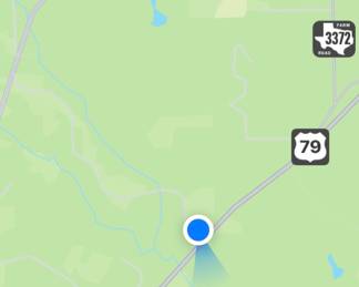 Off highway 79 on County Rd 349. Watch for signs