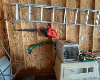 Ladders and garden tools