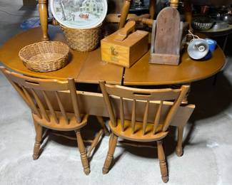 Maple table and chairs