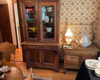 Wash stand and cupboard