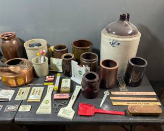 Early brown and white stoneware