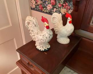 Roosters and chickens collection