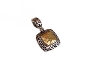 John Hardy 22K Gold & Sterling Pendant 