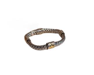 John Hardy Palu Collection 22K Gold & Sterling Bracelet