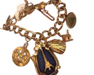 Vintage Monet Charm Bracelet