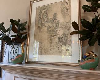 Mid Century Modern Vietnamese Print