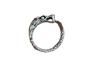 John Hardy Vintage Sterling Silver Dragon Ring 