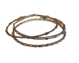 Konstantino Sterling & Gemstone Bangles