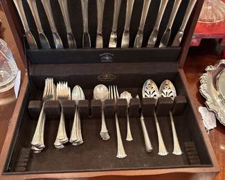 Sterling Silver Flatware Gorham Newport Scroll 59 pieces
